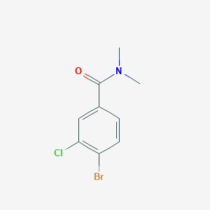 molecular formula C9H9BrClNO B1449207 4-溴-3-氯-N,N-二甲基苯甲酰胺 CAS No. 1369900-22-0