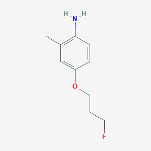 molecular formula C10H14FNO B1449208 4-(3-Fluoropropoxy)-2-methylaniline CAS No. 1522930-44-4