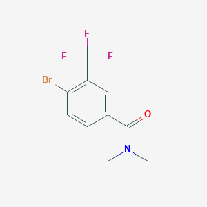 molecular formula C10H9BrF3NO B1449209 4-Bromo-N,N-dimethyl-3-(trifluoromethyl)benzamide CAS No. 1369955-56-5