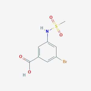 molecular formula C8H8BrNO4S B1449210 3-Bromo-5-(methylsulfonamido)benzoic acid CAS No. 1501338-22-2