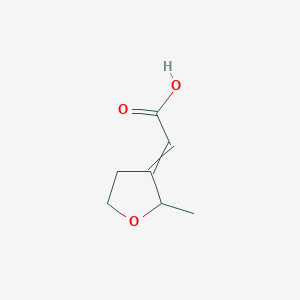 2-(2-Methyloxolan-3-ylidene)acetic acid