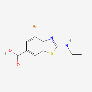 4-Bromo-2-(ethylamino)benzo[d]thiazole-6-carboxylic acid