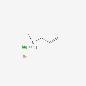 molecular formula C5H9BrMg B14492162 magnesium;pent-1-ene;bromide CAS No. 63148-16-3