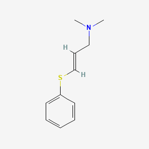 molecular formula C11H15NS B14492199 Allylamine, N,N-dimethyl-3-(phenylthio)- CAS No. 63905-40-8
