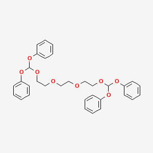 molecular formula C32H34O8 B14492203 1,1,12,12-Tetraphenoxy-2,5,8,11-tetraoxadodecane CAS No. 64524-07-8