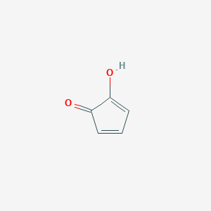 molecular formula C5H4O2 B14492205 2-Hydroxycyclopenta-2,4-dien-1-one CAS No. 64487-55-4