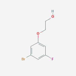 molecular formula C8H8BrFO2 B1449222 2-(3-溴-5-氟苯氧基)乙醇 CAS No. 1513333-06-6
