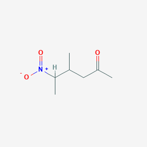 molecular formula C7H13NO3 B14492233 4-Methyl-5-nitrohexan-2-one CAS No. 65199-73-7