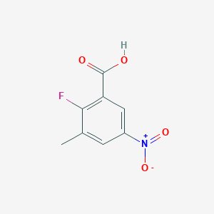 molecular formula C8H6FNO4 B1449227 2-Fluoro-3-methyl-5-nitrobenzoic acid CAS No. 1519287-58-1