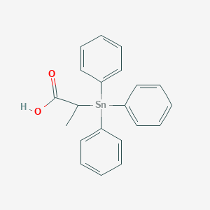molecular formula C21H20O2Sn B14492272 2-(Triphenylstannyl)propanoic acid CAS No. 63261-11-0