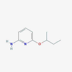 molecular formula C9H14N2O B1449228 6-(Butan-2-yloxy)pyridin-2-amine CAS No. 1446406-98-9