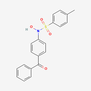 molecular formula C20H17NO4S B14492291 N-(4-Benzoylphenyl)-N-hydroxy-4-methylbenzene-1-sulfonamide CAS No. 63064-07-3