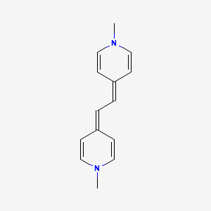 molecular formula C14H16N2 B14492303 4,4'-(Ethane-1,2-diylidene)bis(1-methyl-1,4-dihydropyridine) CAS No. 64449-28-1