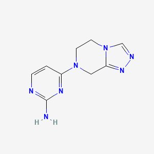 4-{5H,6H,7H,8H-[1,2,4]triazolo[4,3-a]pyrazin-7-yl}pyrimidin-2-amine