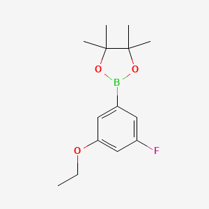 molecular formula C14H20BFO3 B1449234 2-(3-Ethoxy-5-fluorophenyl)-4,4,5,5-tetramethyl-1,3,2-dioxaborolane CAS No. 1416367-03-7