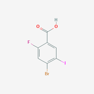 molecular formula C7H3BrFIO2 B1449236 4-Bromo-2-fluoro-5-iodobenzoic acid CAS No. 1521585-65-8