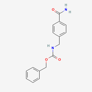 molecular formula C16H16N2O3 B14492393 Benzyl [(4-carbamoylphenyl)methyl]carbamate CAS No. 63914-50-1