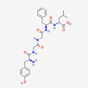molecular formula C28H37N5O7 B14492422 D-Leucine, N-[N-[N-(N-L-tyrosylglycyl)glycyl]-L-phenylalanyl]- CAS No. 64280-23-5