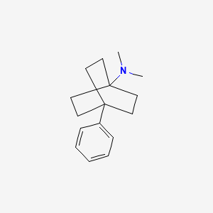 molecular formula C16H23N B14492425 N,N-Dimethyl-4-phenylbicyclo[2.2.2]octan-1-amine CAS No. 64852-67-1