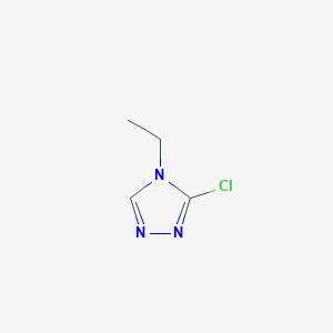 molecular formula C4H6ClN3 B14492466 3-Chloro-4-ethyl-4H-1,2,4-triazole CAS No. 63520-40-1
