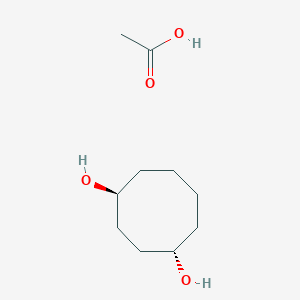 molecular formula C10H20O4 B14492468 acetic acid;(1S,4S)-cyclooctane-1,4-diol CAS No. 64577-20-4