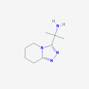 2-{5H,6H,7H,8H-[1,2,4]triazolo[4,3-a]pyridin-3-yl}propan-2-amine