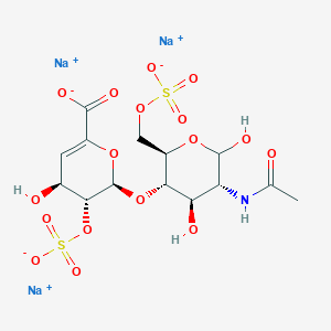 molecular formula C14H18NNa3O17S2 B144925 Heparin disaccharide I-A sodium CAS No. 136098-00-5