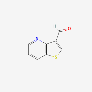molecular formula C8H5NOS B1449250 Thieno[3,2-b]pyridine-3-carbaldehyde CAS No. 1369237-95-5