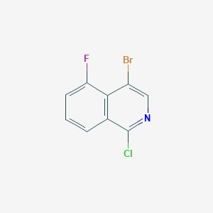 molecular formula C9H4BrClFN B1449251 4-Bromo-1-chloro-5-fluoroisoquinoline CAS No. 1507517-29-4