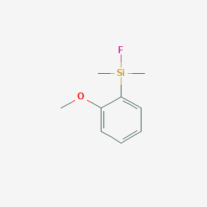 molecular formula C9H13FOSi B14492511 Fluoro(2-methoxyphenyl)dimethylsilane CAS No. 64544-56-5