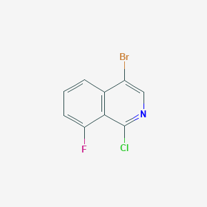 molecular formula C9H4BrClFN B1449253 4-Bromo-1-chloro-8-fluoroisoquinoline CAS No. 1542024-47-4