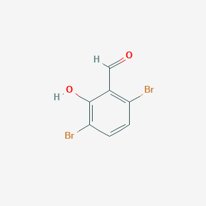 molecular formula C7H4Br2O2 B14492531 Benzaldehyde, 3,6-dibromo-2-hydroxy- CAS No. 63536-06-1