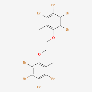 molecular formula C16H10Br8O2 B14492569 1,1'-[Ethane-1,2-diylbis(oxy)]bis(2,3,4,5-tetrabromo-6-methylbenzene) CAS No. 64820-89-9
