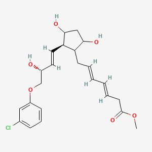 molecular formula C23H29ClO6 B14492597 methyl (3E,5E)-7-[(2R)-2-[(E,3R)-4-(3-chlorophenoxy)-3-hydroxybut-1-enyl]-3,5-dihydroxycyclopentyl]hepta-3,5-dienoate CAS No. 64812-79-9