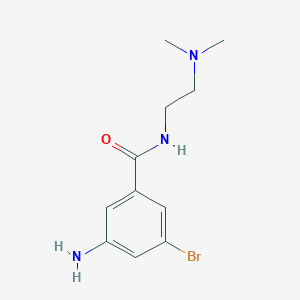 3-amino-5-bromo-N-(2-(dimethylamino)ethyl)benzamide