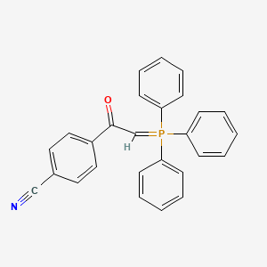 molecular formula C27H20NOP B14492602 Benzonitrile, 4-[(triphenylphosphoranylidene)acetyl]- CAS No. 63072-15-1