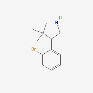 4-(2-Bromophenyl)-3,3-dimethylpyrrolidine