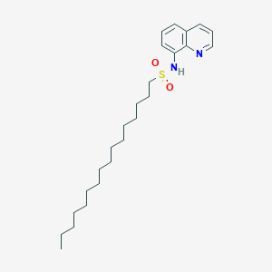 molecular formula C25H40N2O2S B14492651 N-(Quinolin-8-YL)hexadecane-1-sulfonamide CAS No. 65286-38-6