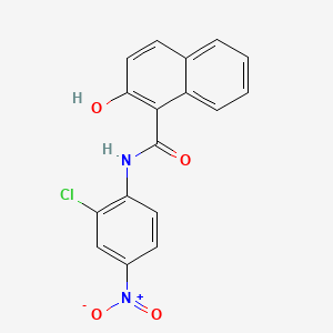 molecular formula C17H11ClN2O4 B14492670 N-(2-Chloro-4-nitrophenyl)-2-hydroxynaphthalene-1-carboxamide CAS No. 63245-16-9