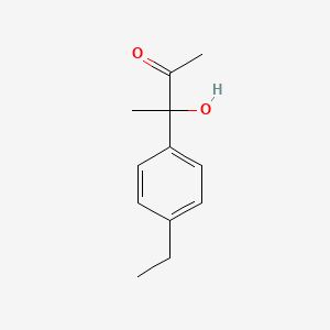 molecular formula C12H16O2 B14492676 3-(4-Ethylphenyl)-3-hydroxybutan-2-one CAS No. 64462-29-9