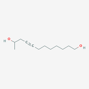 molecular formula C12H22O2 B14492689 Dodec-8-yne-1,11-diol CAS No. 64418-68-4
