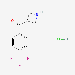 Azetidin-3-yl(4-(trifluoromethyl)phenyl)methanone hydrochloride