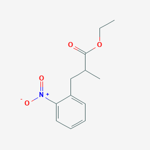 molecular formula C12H15NO4 B1449271 Ethyl 2-Methyl-3-(2-nitrophenyl)propanoate CAS No. 1185180-57-7