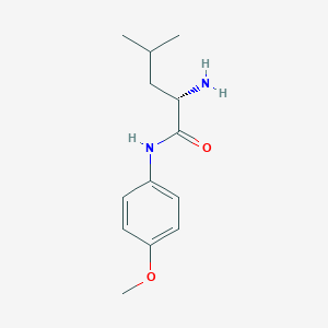 molecular formula C13H20N2O2 B14492723 N-(4-Methoxyphenyl)-L-leucinamide CAS No. 65540-65-0