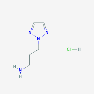 molecular formula C5H11ClN4 B1449280 3-(2H-1,2,3-triazol-2-yl)propan-1-amine hydrochloride CAS No. 4332-69-8