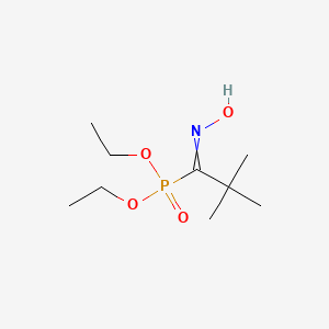 molecular formula C9H20NO4P B14492802 Diethyl (N-hydroxy-2,2-dimethylpropanimidoyl)phosphonate CAS No. 64150-95-4