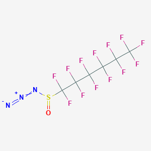 molecular formula C6F13N3OS B14492808 Tridecafluorohexane-1-sulfinyl azide CAS No. 64983-18-2