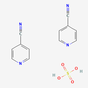 molecular formula C12H10N4O4S B14492829 Pyridine-4-carbonitrile;sulfuric acid CAS No. 64275-21-4