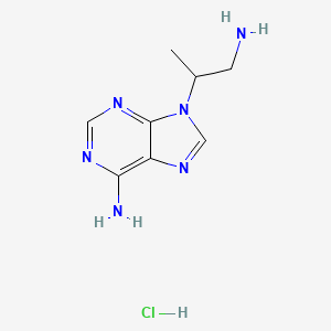 molecular formula C8H13ClN6 B1449284 9-(1-aminopropan-2-yl)-9H-purin-6-amine hydrochloride CAS No. 1864058-22-9