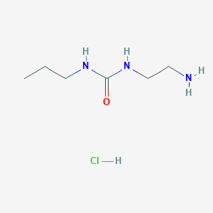 molecular formula C6H16ClN3O B1449286 1-(2-氨基乙基)-3-丙基脲盐酸盐 CAS No. 1864060-52-5